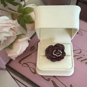 Lucky Brand Purple and Red Rose Ring